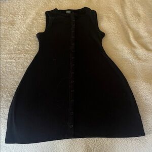 Sleeveless Button-Front Ribbed
Mini Skater Dress - Wild Fable ™ Black - Small